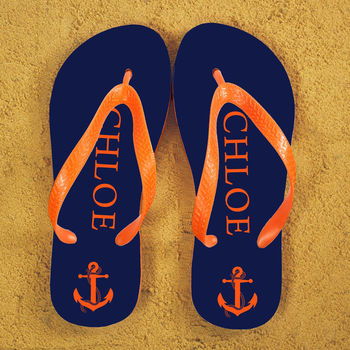 Anchor Style Personalised Flip Flops, 2 of 4