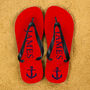 Anchor Style Personalised Flip Flops, thumbnail 4 of 4