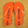 Anchor Style Personalised Flip Flops, thumbnail 3 of 4