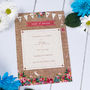 Hessian Floral Wedding Stationery, thumbnail 6 of 12