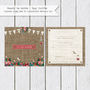Hessian Floral Wedding Stationery, thumbnail 7 of 12