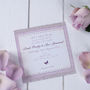 Lavender Country Garden Wedding Stationery, thumbnail 2 of 11