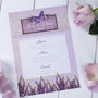 Lavender Country Garden Wedding Stationery, thumbnail 5 of 11