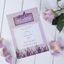 Lavender Country Garden Wedding Stationery, thumbnail 6 of 11