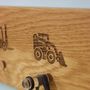 Boy's Tractor Clothes Hooks, thumbnail 2 of 9
