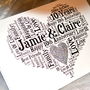 Personalised 10th Wedding Anniversary Love Sparkle Card, thumbnail 7 of 12