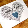 Personalised 20th Wedding Anniversary Love Sparkle Card, thumbnail 10 of 12