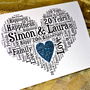 Personalised 20th Wedding Anniversary Love Sparkle Card, thumbnail 11 of 12