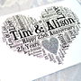 Personalised 25th Wedding Anniversary Love Sparkle Card, thumbnail 8 of 12