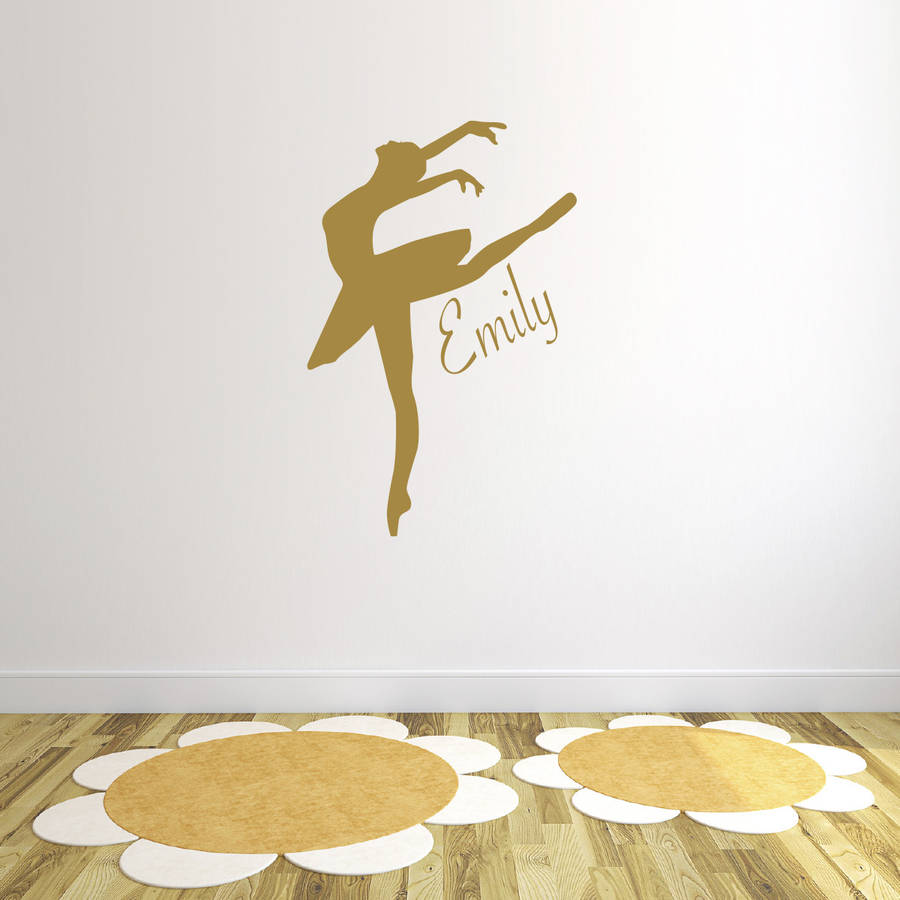 Personalised Dance Wall Sticker By Mirrorin