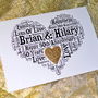 Personalised 50th Wedding Anniversary Love Sparkle Card, thumbnail 6 of 11