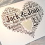 Personalised 60th Wedding Anniversary Love Sparkle Card, thumbnail 2 of 7