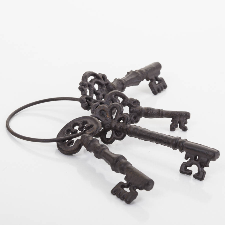 cast iron keys by the new eden | notonthehighstreet.com