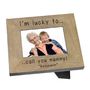 Personalised 'I'm Lucky' Photo Frame For Nanny, thumbnail 2 of 2