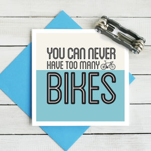 Personalised Card For Bike Lovers By Quirky Chocolate