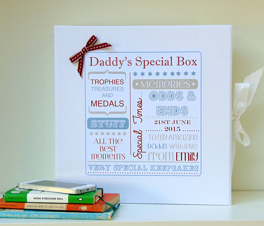Father's Day Keepsake Box By Little Bird Designs