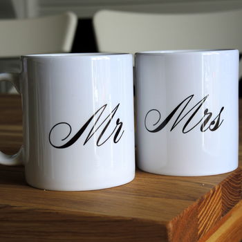 Mr And Mrs Wedding Mugs, 4 of 4