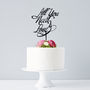 Elegant 'All You Need Is Love' Wedding Cake Topper, thumbnail 1 of 6
