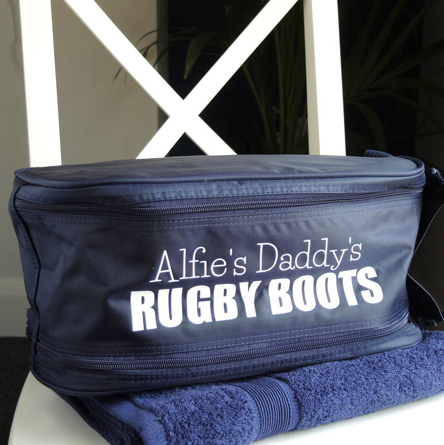 Sportees Personalised Rugby Boot Bag Boys Girls Rugby Gift Customised Shoe Bag Choose Any Name Rugby Gift Boot Bags girls boot bag Sports Bag 