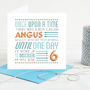 Personalised Kids Birthday Age Card, thumbnail 2 of 4