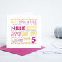 Personalised Kids Birthday Age Card, thumbnail 3 of 4