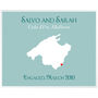Engaged In Mallorca Personalised Print, thumbnail 10 of 11
