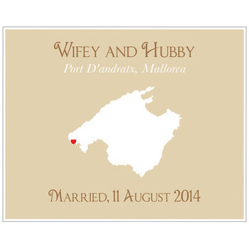 Wedding In Mallorca Personalised Print, 3 of 11