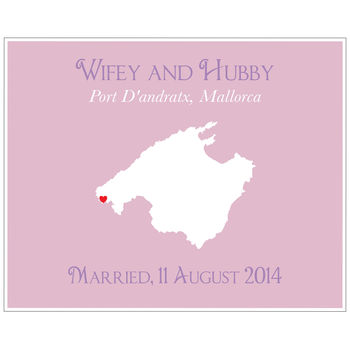 Wedding In Mallorca Personalised Print, 5 of 11