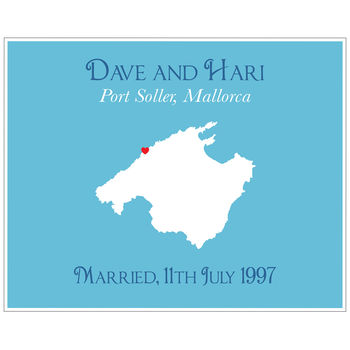 Wedding In Mallorca Personalised Print, 7 of 11