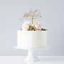 Elegant 'Just Married' Wedding Cake Topper, thumbnail 5 of 6