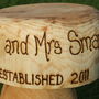 Personalised Wedding Gift Wooden Mushroom Seats, thumbnail 2 of 3