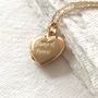 Personalised Gold Heart Locket Necklace, thumbnail 1 of 6