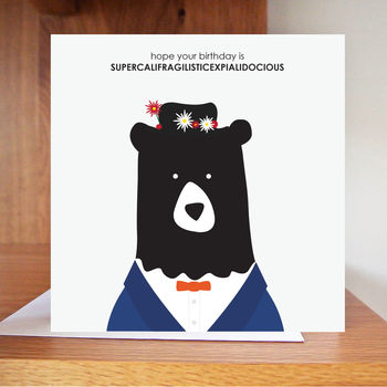 Mary Poppins Bear Birthday Card, 3 of 3