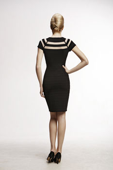 Catherine Bodycon Dress With Cut Out Detail, 3 of 4