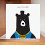 Happy Birthday Fool! Mr T Bear Birthday Card, thumbnail 3 of 3