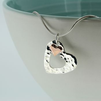 Handmade Personalised Copper Heart Pendant, 8 of 12