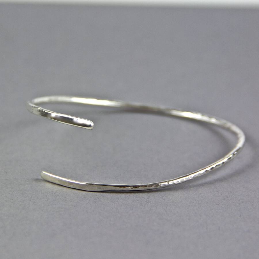 Sterling Silver Wrap Bangle By Gaamaa | notonthehighstreet.com
