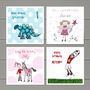 Four Personalised Children's Birthday Cards, thumbnail 1 of 10