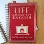 'Life Among The English' Upcycled Notebook, thumbnail 1 of 3