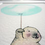 Personalised Customisable Children's Mint Balloon Print, thumbnail 3 of 10