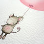 Personalised Rose Pink Balloon For Girl's Bedroom, thumbnail 3 of 10