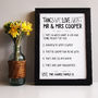 Personalised 'Things We Love About' Wedding Print, thumbnail 2 of 2
