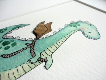 The Dinosaur Who Wanted To Be A Dragon Nursery Print, 3 of 11
