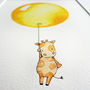Personalised Kid's Bright Sunshine Yellow Balloon Print, thumbnail 3 of 10