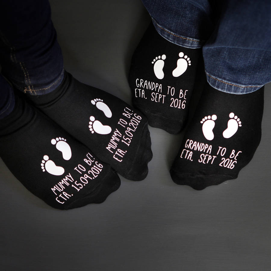 Daddy Or Mummy To Be Personalised Socks