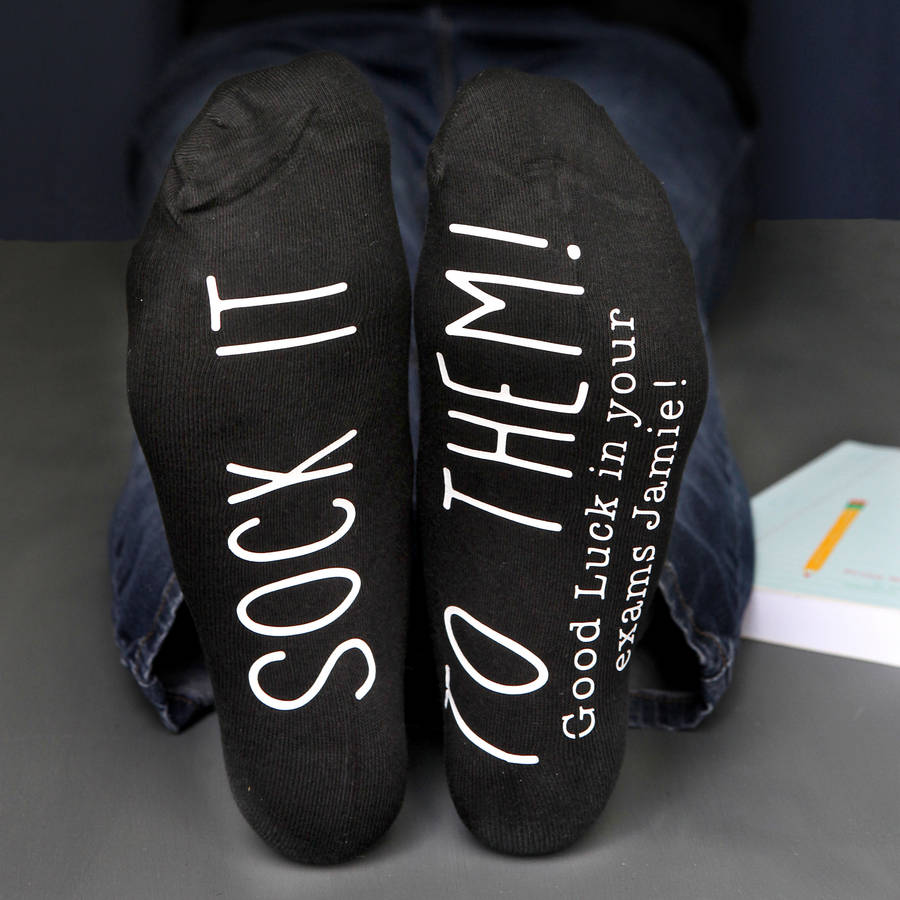 'Sock It To Them' Personalised Socks By Solesmith