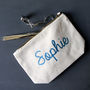 Personalised Glitter Canvas Accessory Bag, thumbnail 3 of 7
