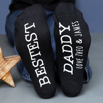Bestest Daddy Personalised Socks, 4 of 5