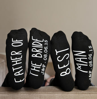 Fun Personalised Wedding Socks, 2 of 4