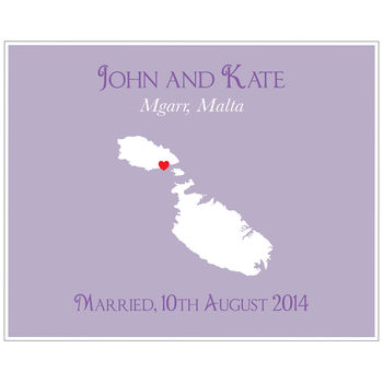 Wedding In Malta Personalised Print, 5 of 11